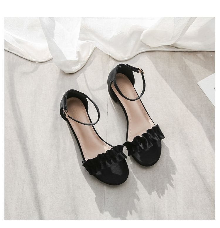 2026 New Summer Fashionable Mid-Heel Women's Shoes with an Ethereal Style - image 2