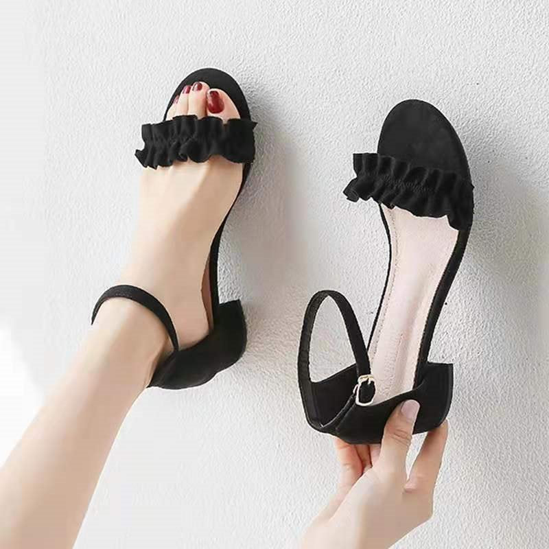 2026 New Summer Fashionable Mid-Heel Women's Shoes with an Ethereal Style - image 1