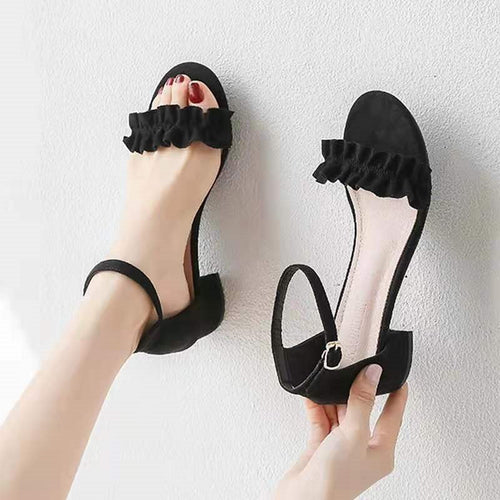 2026 New Summer Fashionable Mid-Heel Women's Shoes with an Ethereal Style - image 1